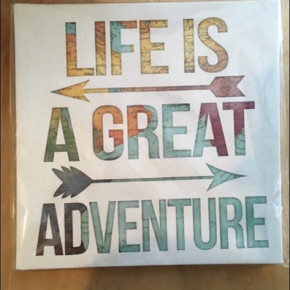 Life is a great Canvas ART Plaque - Picture 2 of 5